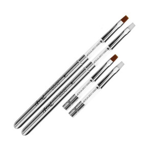 Pędzel do modelowania żelu Classic - rozmiar 6 złoty / Bass Cosmetics