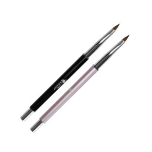 Pędzel do modelowania żelu HIT - Standard koci język czarny / Bass Cosmetic