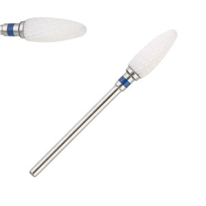 Frez ceramiczny - bullet / pocisk niebieski / Bass Cosmetics