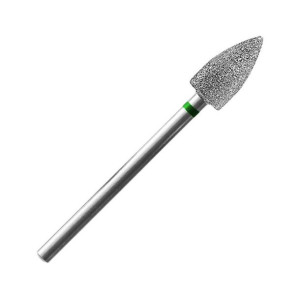 Frez diamentowy HQ - daszek duży do usuwania skórek zielony / Bass Cosmetic