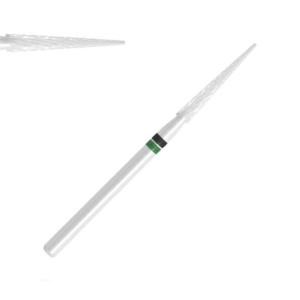 Frez ceramiczny - szpila zielono-czarna / Bass Cosmetics