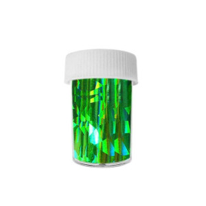 Folia transferowa w fiolce - zielona kalejdoskop / Bass Cosmetics