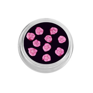 Kwiatki ceramiczne - różowe / Bass Cosmetics