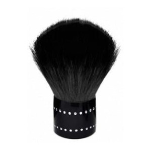 Pędzel do pyłu kabuki - czarny / Bass Cosmetics