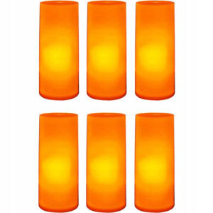 6 X Wkład Led Elektryczny Efekt Żywego Płomienia