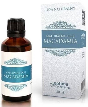 Olej Macadamia naturalny - Makadamia do masażu kąpieli 50 ml - Optima Natur