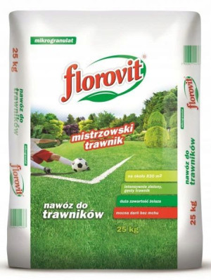 Nawóz z mchem mistrzowski trawnik Florovit 25 kg