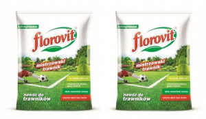 Nawóz mistrzowski trawnik Florovit 10 kg x 2 sztuki