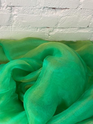 Organza, organtyna 280cm, zielona