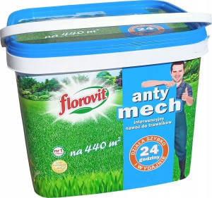 Nawóz interwencyjny do trawników Florovit antymech 8 kg