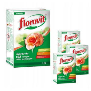 Nawóz do róż i innych roślin kwitnących Florovit 1 kg x 4 sztuki