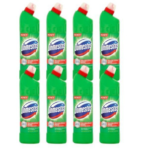 Płyn czyszcząco-dezynfekujący Domestos Przedłużona Moc Pine 750 ml x 8
