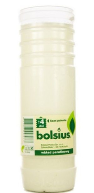 Wkład parafinowy do zniczy Bolsius 4D/96h