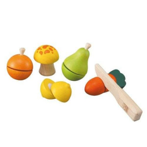 Drewniane warzywa i owoce do krojenia, Plan Toys 5337