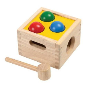 Drewniana skrzynia z kulkami, Plan Toys 9424