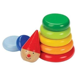 Magnetyczna piramidka Pajacyk Nimo, kolorowa układanka, Goki 58928