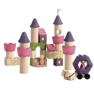 Drewniane klocki Zamek księżniczki, Plan Toys 5650