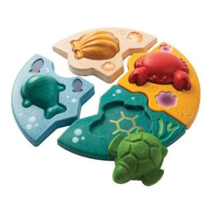Układanka - puzzle zwierzęta morskie, Plan Toys 5688
