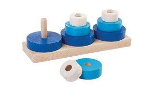 Drewniana układanka, 9el., Plan Toys 5368