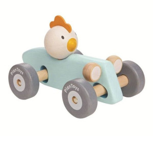Pastelowa rajdówka z kurczakiem, Plan Toys 5716