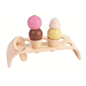 Pastelowa drewniana lodziarnia, Seria Pretend Play, Plan Toys 3486