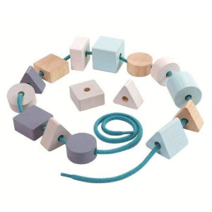 Pastelowa nawlekanka z klocków, Plan Toys 5381 5381