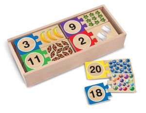 Melissa and Doug, Puzzle Drewniane Nauka Liczenia, 4+