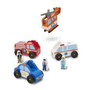 Melissa and Doug, Zestaw Pojazdów Uprzywilejowanych 3-6 lat