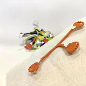 Klamerka do pieluch wielorazowych, kolor brzoskwiniowy (peach), szybsza i b