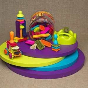 B. Toys, Stackadoos in Jar, Klocki jeżyki w słoju, 68 el.