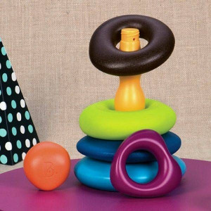 B. Toys, Skipping Stones, Układanka z kółek imitujących otoczaki, 7m+