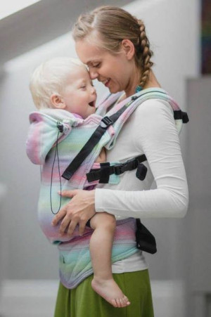 LennyLamb, Nosidełko Ergonomiczne Baby Size, Mała Jodełka Impresja, II Gene