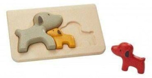 Pieski - Puzzle drewniane, Plan Toys 4636