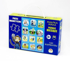 Puzzle Magnetyczne Miesiące, 120 elem.