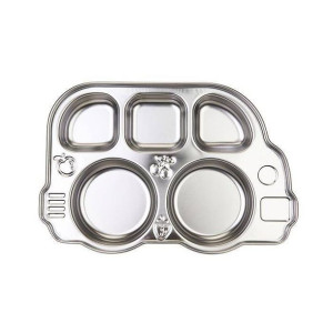 Innobaby Talerz Stalowy Bus School Friends