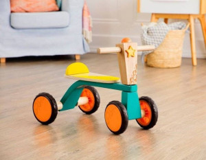 B.Toys, Drewniany rowerek biegowy – Smooth Rider, Wersja do Samodzielnego M