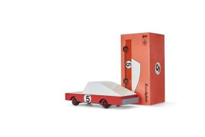 Candylab Drewniany Samochód Red Racer