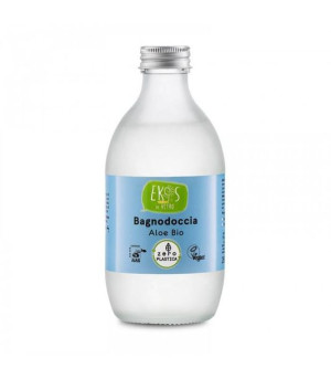 Żel pod prysznic z organicznym ekstraktem z aloesu, w szklanej butelce, 280