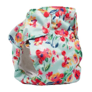 Smart Bottoms, Dream Diaper 2.0, kieszonka z wkładem, Aqua Floral
