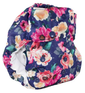Smart Bottoms, Dream Diaper 2.0, kieszonka z wkładem, Petit Bouquet