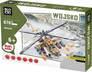 Klocki Dla Dzieci Blocki Wojsko Helikopter 670el Kb84020