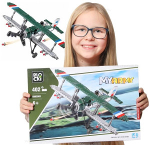 Klocki Dla Dzieci Blocki Myarmy Samolot 402el Kb82002