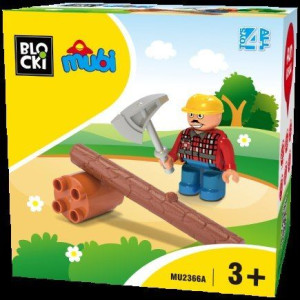 Klocki Blocki Mubi Zestaw Uzupełniający Drwal Mu2366a