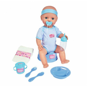 New Born Baby - Chłopiec W Niebieskim Ubranku 43cm - Simba - 503-0044