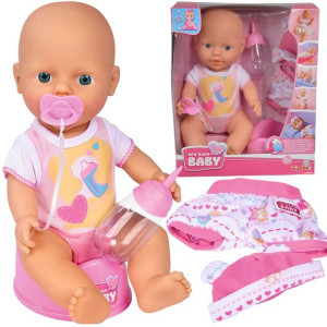 New Born Baby - Lalka Bobas Siusiający Z Ubrankiem - Simba - 503-2485