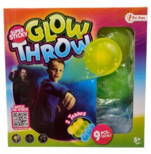 Glow Throw świecące lepkie kule 9 sztuk