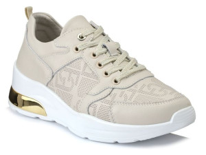 Sneakersy damskie skórzane S.Barski 22241 beż
