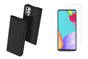 Etui Dux Ducis Skin Pro + Szkło Hartowane do Samsung Galaxy A53 5G czarny