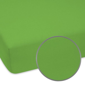 Prześcieradło jersey zielone na materac 70x120 cm