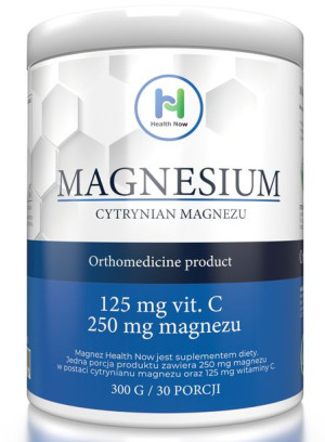 Magnez Health Now - Cytrynian magnezu proszek 300 g